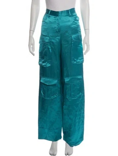 Pre-owned Tom Ford Wide Leg Pants In Blue
