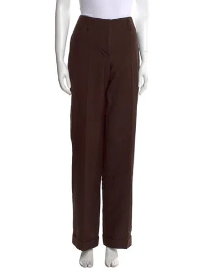 Pre-owned Tom Ford Wide Leg Pants In Brown