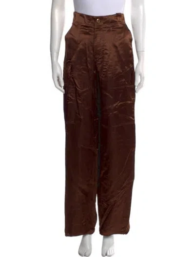 Pre-owned Tom Ford Wide Leg Pants In Brown