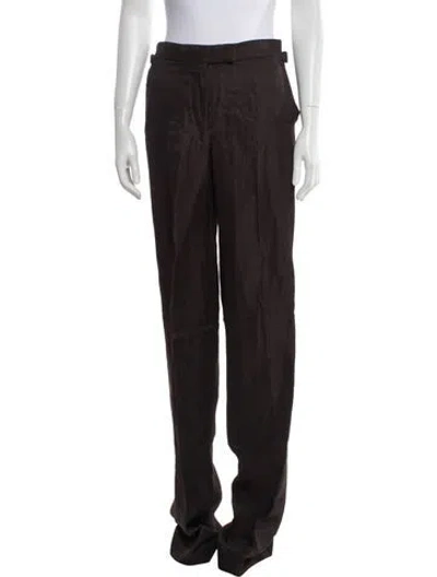 Pre-owned Tom Ford Wide Leg Pants In Brown