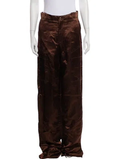 Pre-owned Tom Ford Wide Leg Pants In Brown