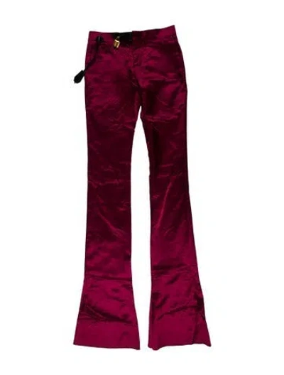 Pre-owned Tom Ford Wide Leg Pants In Burgundy