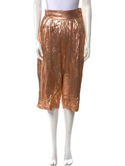 Pre-owned Tom Ford Wide Leg Pants In Orange