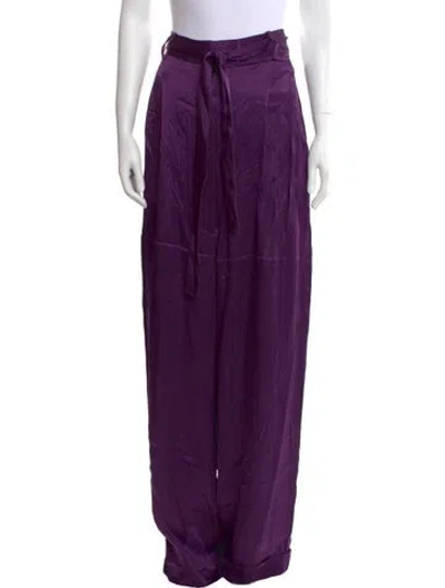 Pre-owned Tom Ford Wide Leg Pants In Purple