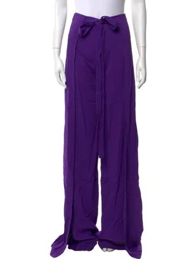 Pre-owned Tom Ford Wide Leg Pants In Purple