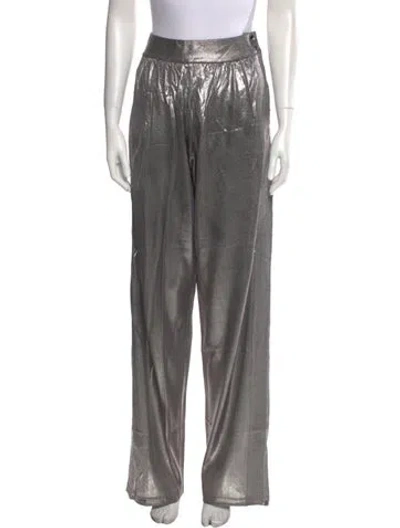 Pre-owned Tom Ford Wide Leg Pants In Silver
