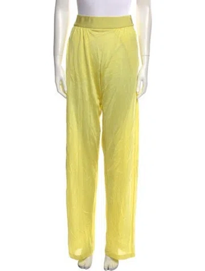 Pre-owned Tom Ford Wide Leg Pants In Yellow