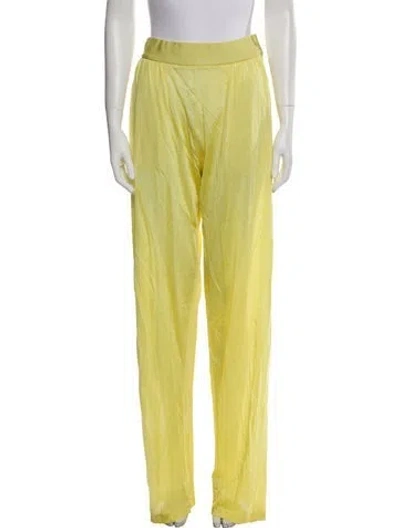 Pre-owned Tom Ford Wide Leg Pants In Yellow