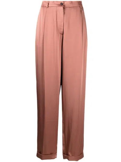 Tom Ford Wide-leg Satin Trousers In Pink