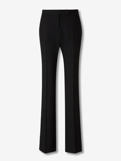 Tom Ford Pleated Wide-leg Trousers In Black