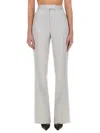 Tom Ford Lustrous Barathea Tailored Tuxedo Wide Leg Pants