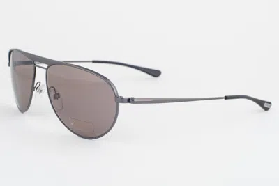 Pre-owned Tom Ford William 207 09j Gunmetal Gray / Brown Aviator Sunglasses Tf207 09j