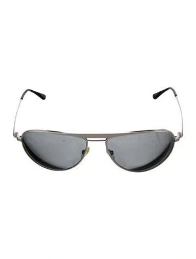 Pre-owned Tom Ford William Aviator Sunglasses In Silver