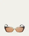Tom Ford Winona 53mm Gradient Polarized Cat Eye Sunglasses In Brown