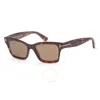 Tom Ford Mikel 54mm Polarized Square Sunglasses In Brown