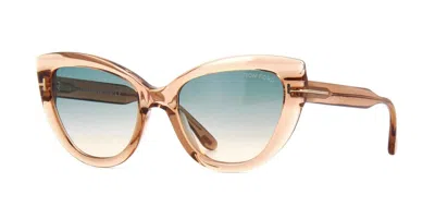 Pre-owned Tom Ford Winona Ft 1030 Brown Crystal Shaded/brown (47j) Sunglasses