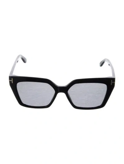 Pre-owned Tom Ford Winona Square Sunglasses In Black