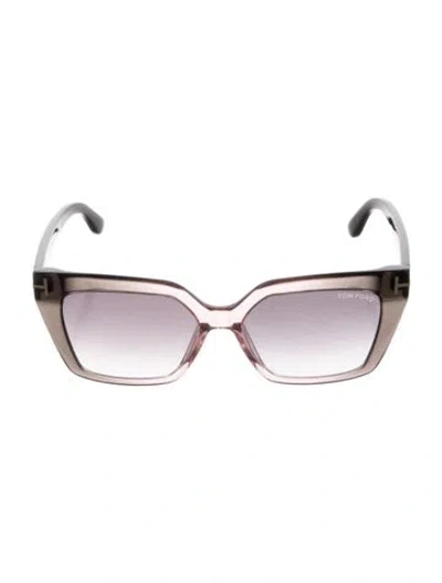 Pre-owned Tom Ford Winona Square Sunglasses In Black