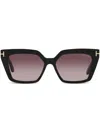 Tom Ford Woman Sunglass Tr001637 Winona In Black