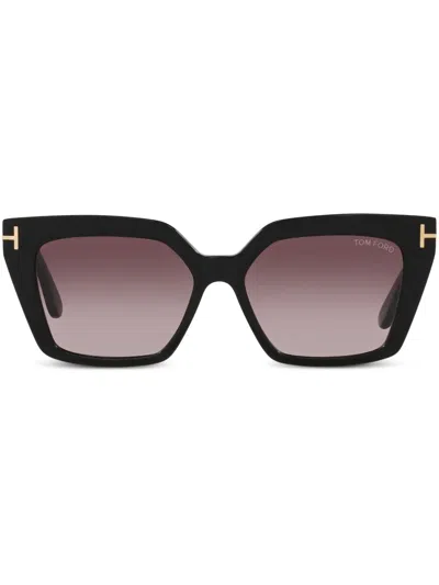Tom Ford Woman Sunglass Tr001637 Winona In Black