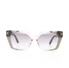 Tom Ford Winona 53mm Gradient Polarized Cat Eye Sunglasses In Multi