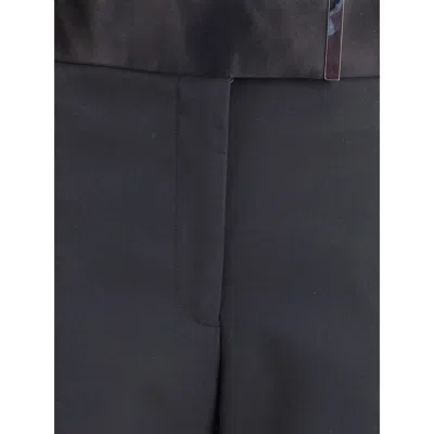 Tom Ford Woll And Silk Pants In Black