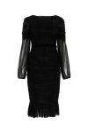 Tom Ford Semi-sheer Midi Dress In Multicolor