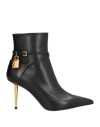 Tom Ford Leather Pointy Toe Ankle Boots