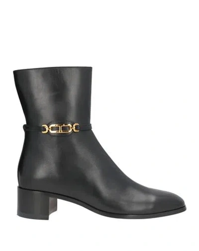 Tom Ford Woman Ankle Boots Black Size 9 Calfskin
