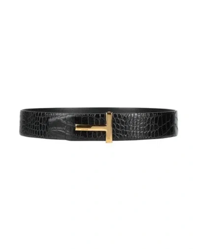 Tom Ford Woman Belt Black Size 32 Leather