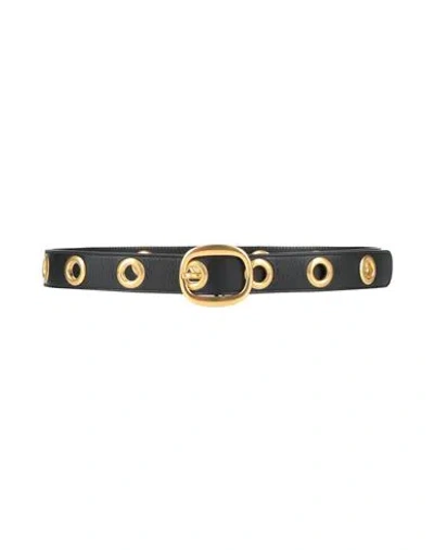 Tom Ford Woman Belt Black Size Xl Calfskin, Brass
