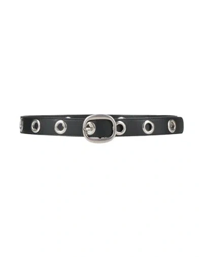 Tom Ford Woman Belt Black Size Xl Calfskin, Brass In Pink
