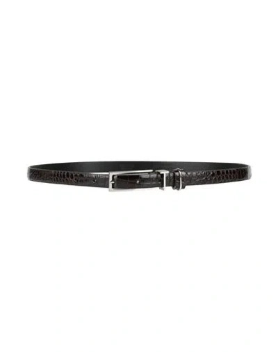 Tom Ford Woman Belt Dark Brown Size 42 Calfskin