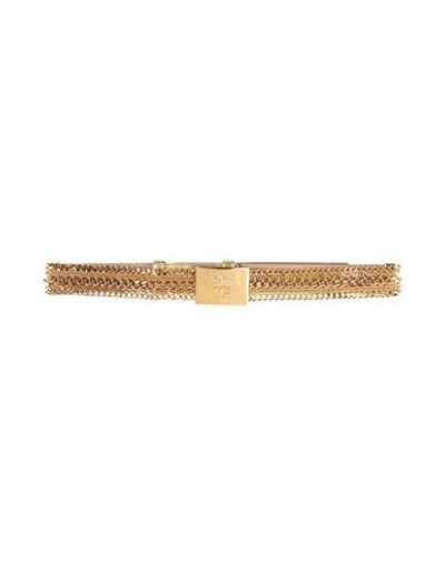 Tom Ford Woman Belt Gold Size L Cow Leather, Brass