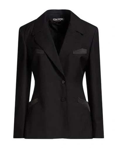 Tom Ford Woman Blazer Black Size 2 Virgin Wool