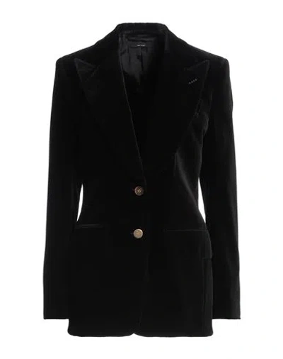Tom Ford Woman Blazer Black Size 4 Cotton