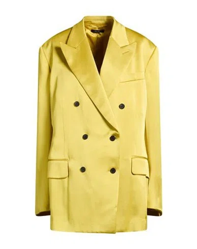 Tom Ford Woman Blazer Mustard Size 2 Acetate, Viscose, Polyester, Cotton, Modal In Yellow