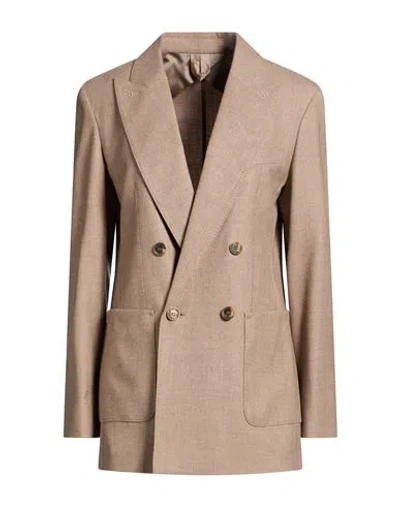 Tom Ford Woman Blazer Taupe Size 8 Cashmere, Elastane In Brown