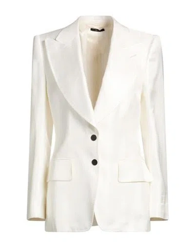 Tom Ford Woman Blazer White Size 8 Viscose