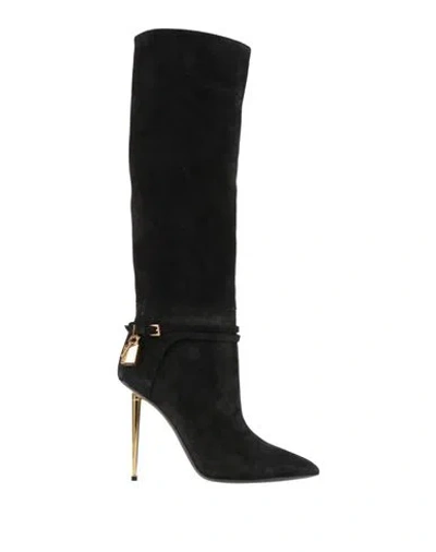 Tom Ford Woman Boot Black Size 12 Calfskin