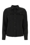 Tom Ford Long-sleeved Satin Shirt In Black