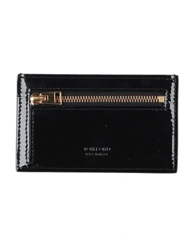 Tom Ford Woman Cardholder Black Size - Calfskin