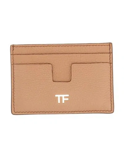 Tom Ford Woman Cardholder Blush Size - Calfskin In Pink