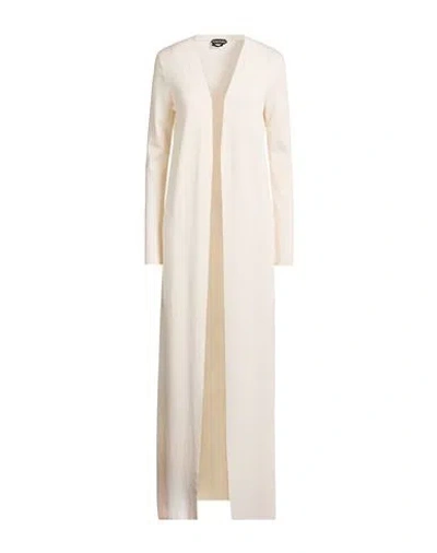 Tom Ford Woman Cardigan Ivory Size M Cashmere, Silk In White