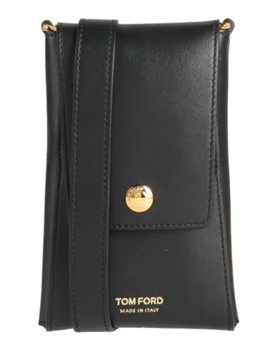 Tom Ford Woman Cross-body Bag Black Size - Cow Leather, Brass