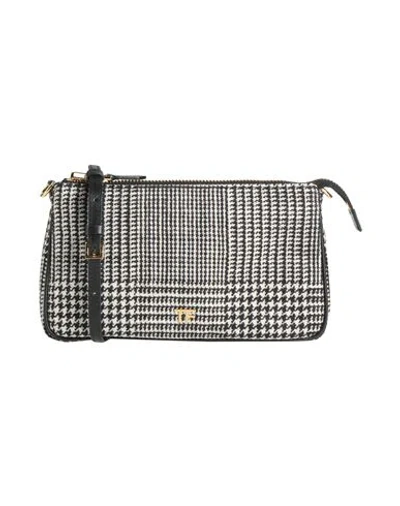 Tom Ford Woman Cross-body Bag Black Size - Virgin Wool, Calfskin, Zamak, Brass