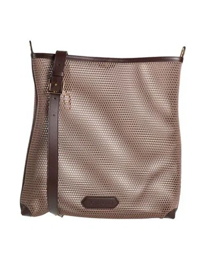 Tom Ford Woman Cross-body Bag Khaki Size - Polyester, Calfskin, Brass In Sand