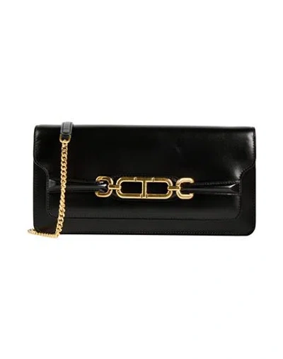 Tom Ford Woman Cross-body Bag Black Size - Calfskin, Ecobrass