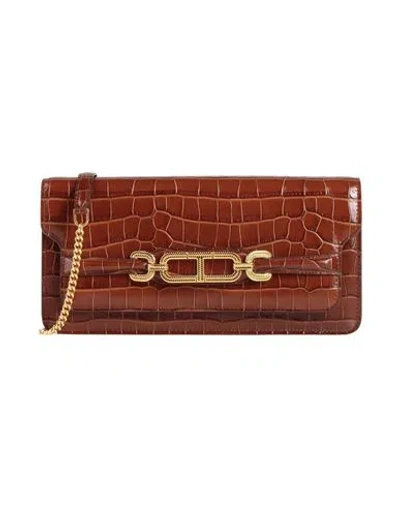Tom Ford Woman Cross-body Bag Brown Size - Calfskin