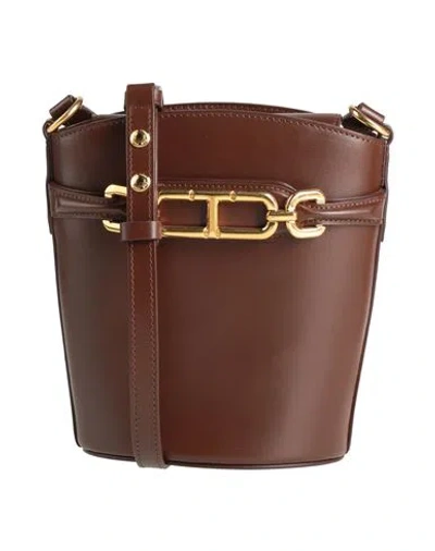 Tom Ford Woman Cross-body Bag Brown Size - Calfskin